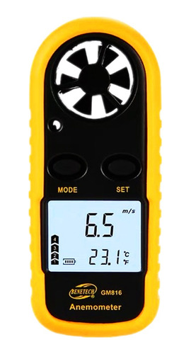 Anemómetro Digital Velocidad Viento/temperatura Smart Lcd