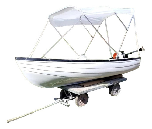 Barco Para Pesca Com Toldo E Motor 3hp