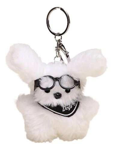 - Llavero De Felpa Con Gafas Para Cachorro, Regalo B