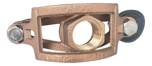 Abrazadera Toma Domiciliaria Bronce 4'' Salida Hembra 1''