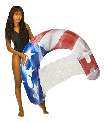 ~? Poolcandy Sun Chair Tumbona Inflable De Piscina Stars & S