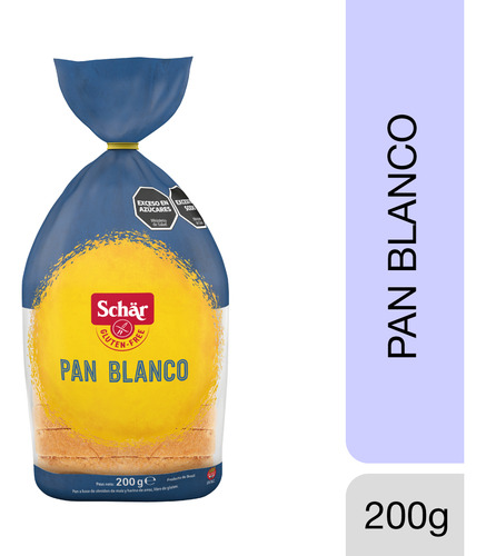 Pan Blanco Sin Gluten, Sin Tacc 200gr - Schar