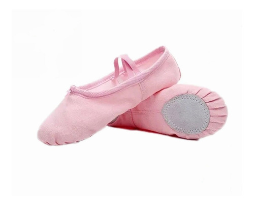 Zapatillas Media Punta Lona Y Gamuza Ballet Niña,yoga 