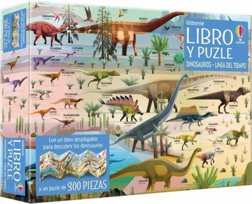 Dinosaurios. Linea Del Tiempo. Libro Y Puzle - Usborne