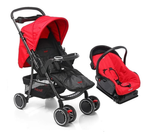 Coche Bebe Travel System Manija Rebatible + Huevito = Butaca