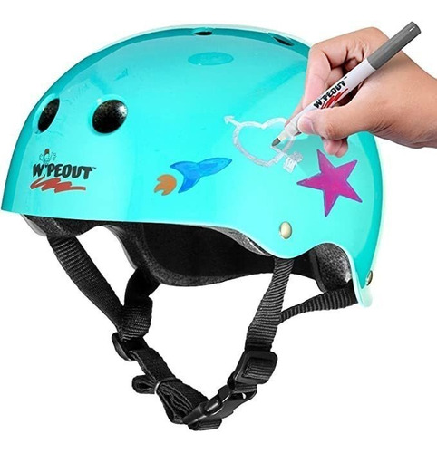 Wipeout Dry Erase - Casco Infantil Para Bicicleta, Patinaje.