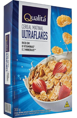 Cereal Matinal Ultra Flakes Qualitá Caixa 300g