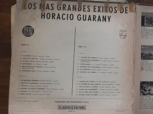 Horacio Guarany - Combo Discos Vinilo (Usado)