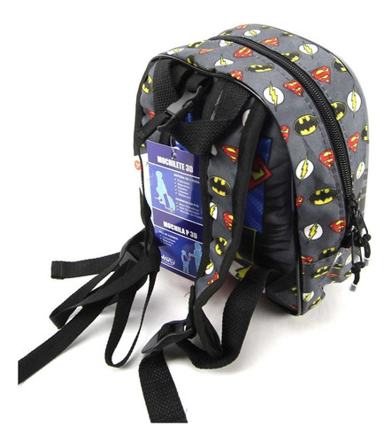 Imagem 7 de 10 de Mochilete Flash Dc Super 3d Com Lancheira Maxtoy 2814cm20