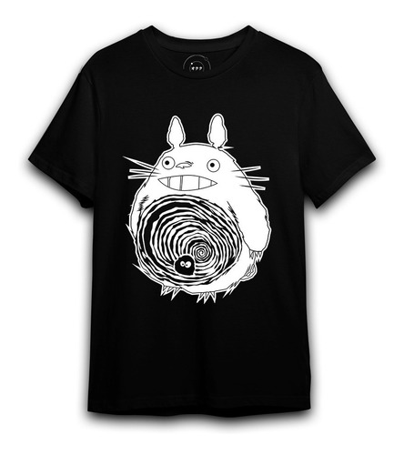 Imagen 1 de 4 de Totoro Junji Ito Polera Vinilo Textil 100% Algodón