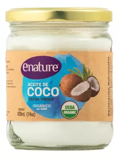 Aceite de Coco Extra Virgen Enature en Frasco 420 mL