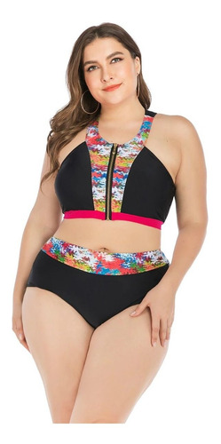 Bikini Colores Con Cierre Plus Size Xl