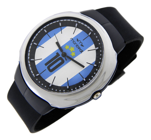 Reloj Montreal Hombre Argentina Ml1889 Malla De Caucho