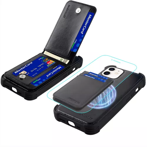 Miimall Cartera magnética para tarjetas con soporte MagSafe, cartera MagSafe  para iPhone 14 Pro Max14 Pro14 Plus, bolsillos de silicona con soporte –  Yaxa Colombia