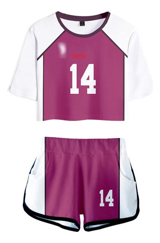A Haikyu!! Fantasia De Cosplay: Camisa E Shorts