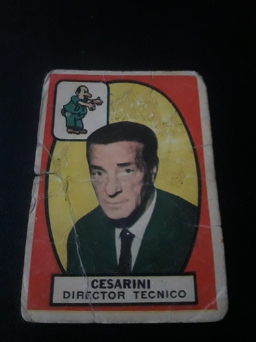 Campeon 1966. Figurita N° 8 Cesarini Director Tecnico. Mira!