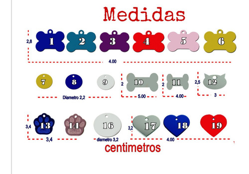 Placas Para Mascotas Con Grabado Láser. Personalizado