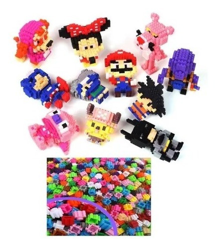 Mini Bloques Armable Figura 3d Micro Blocks Piezas De Encaje