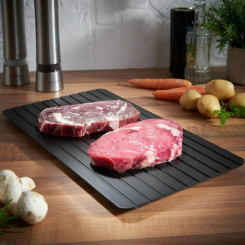 Bandeja Tabla De Aluminio Descongeladora Rápida Carne NN