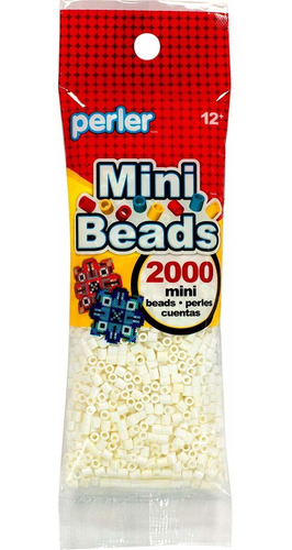 Canutillos Mini Hama Beads, 2000 Unidades, Blancas