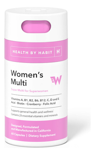 Health By Habit Suplemento Mltiple Para Mujer (60 Cpsulas)