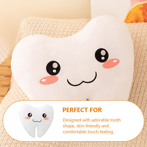 Almohada Que Abraza Los Dientes, Cojín De Juguete De Algodón