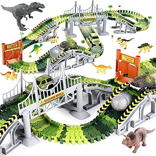 Desuccus Dinosaur Toys, Dinosaur Race Car Track Toys Para Ni