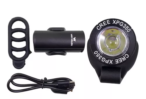 Linterna para bicicleta alta potencia recargable 350 lumens