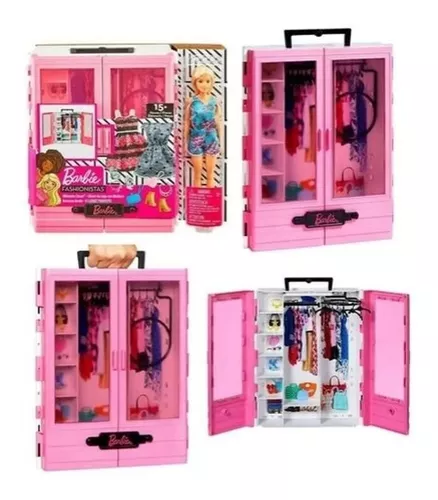 Barbie Closet Luxo Fashion Completo Com Roupas E Acessórios