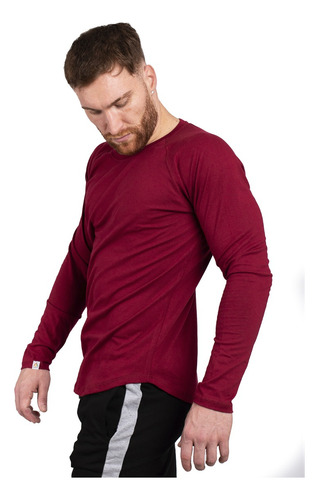 Imagen 7 de 9 de Remera Hombre Pack 2 Manga Larga Ultima Modelo Importad A15