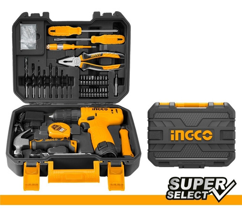 Kit Atornillador Ingco 12v Super Select Con 81 Piezas Ub