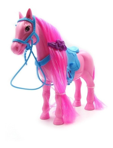 Juguete Infantil Caballo Colores Niña Montura 16cm Accesorio