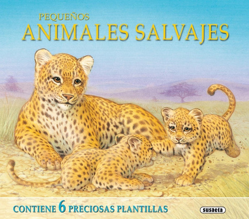 Pequeños Animales Salvajes - Dibuja Con Plantillas, De Vários Autores. Editorial Susaeta, Tapa Dura En Español, 2019