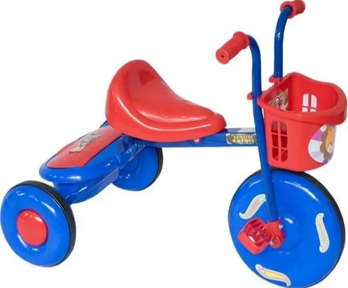 Imagen 4 de 6 de Triciclo Para Niños Metalico Con Canasta Envió Gratis Ya