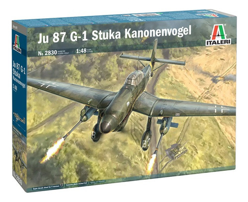 Italeri Avion Ju87 Stuka G-1 Kanonenvogel 1/48 Armar Pintar