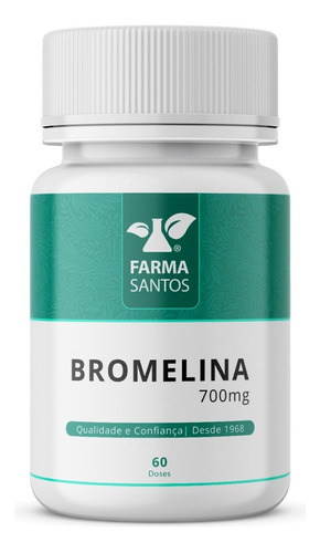 Bromelina 700mg 60 Doses Sabor Sem Sabor