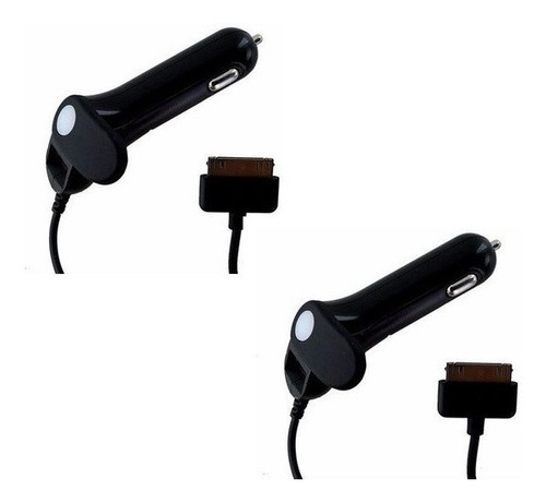 Cargador De Carro Para iPhone 4, iPod, Con Puerto Usb Extra 