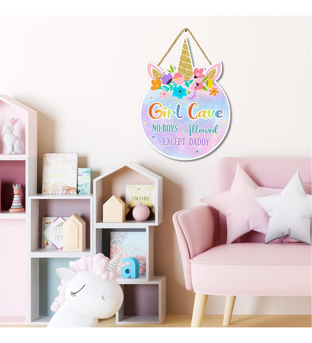 Decoración Temática De Unicornio Para Habitación De Niña