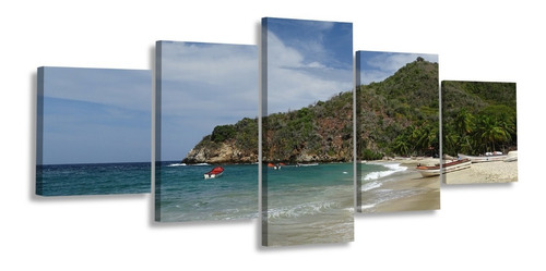 Cuadro Playa Cepe Choroni Aragua Multipanel Foto Canvas