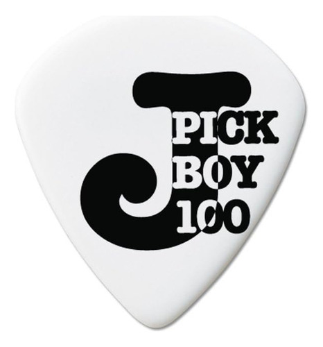 Pickboy J-pick, Blanco, Celulosa, 1,00 Mm, 10 Púas