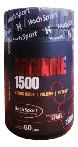 Arginina 1500mg Hoch Sport De 60 Oxido Nítrico Vasodilatador