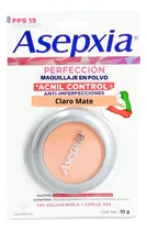 Comprar Asepxia Maquillaje Polvo Compacto Tono Claro Mate 10g Fps 15