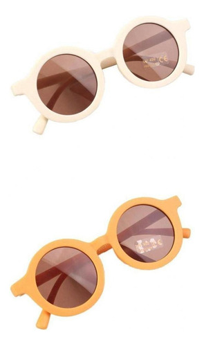 * Pa Nuevo 2 Gafas De Sol Redondas For Bebé, Anti-uv, For