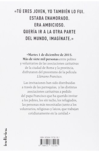 Llámame Francisco, De Grignaffini, Giorgio. Editorial Indicios En Español