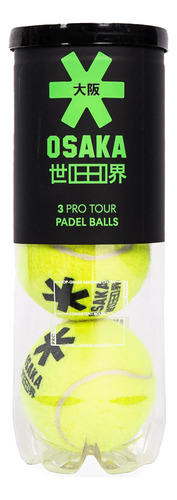 Tubo De Pelotas Osaka Pro Tour Tech X3 En Amarillo Y Verde |