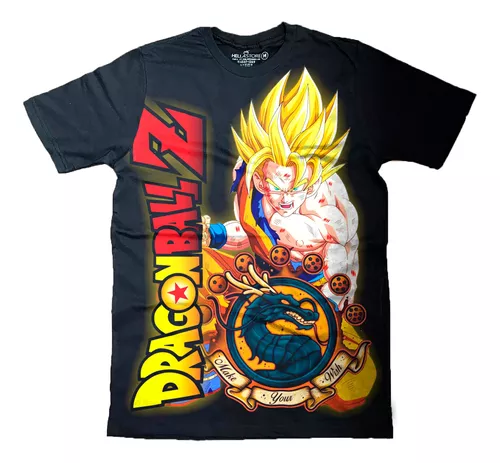 Camiseta Infantil Blusa Criança dragon ball goku Desenho