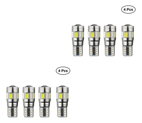 2x T10 6 Led Bombillas De Coche Lateral Backup Error Lámpara