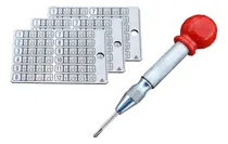 Comprar Kit 3 Carteira De Metal E 1 Punção I-39 Bitcoin Metal Wallet