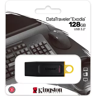 PENDRIVE KINGSTON 128GB USB 3.2 DATA TRAVELER EXODIA