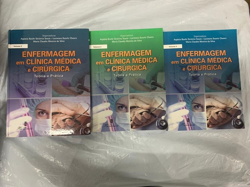 Livros Enfermagem Em Clínica E Cirúrgica Vol 1 2 3 - Outlet